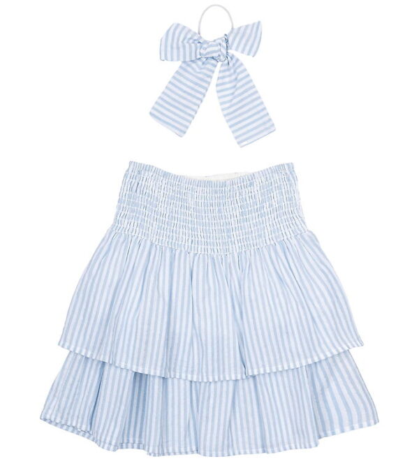 The New Nederdel/Hårelastik - TnNalani - White Swan Striped m. G The New Nederdel/Hårelastik - TnNalani - White Swan Striped m. G