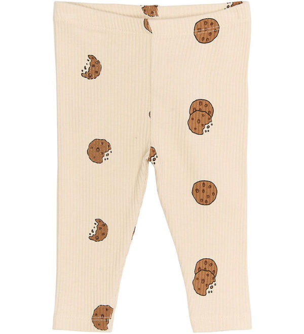 The New Siblings Leggings - Rib - TnsbRyan - Gardenia AOP