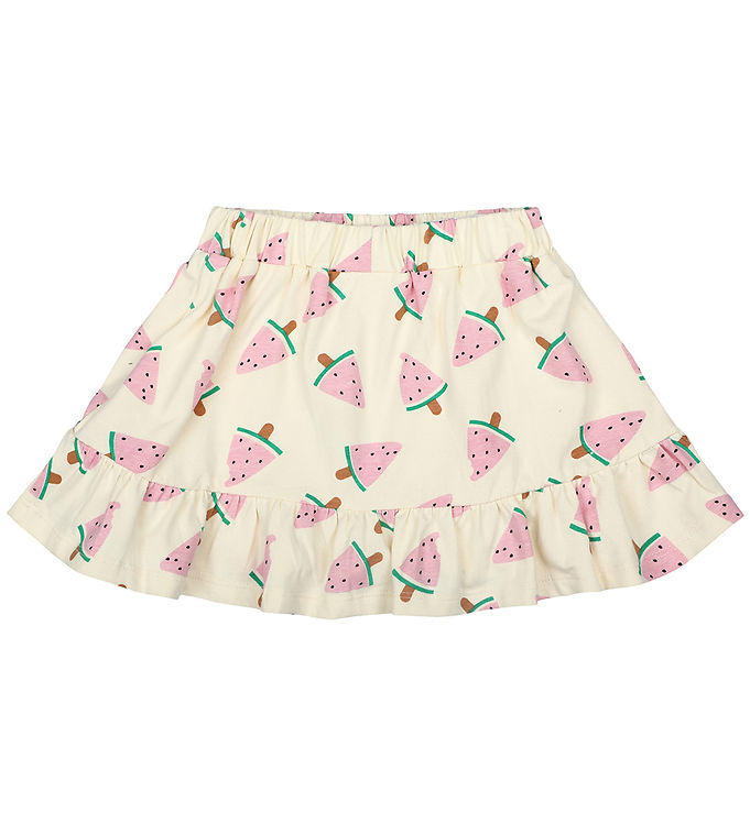 The New Siblings Nederdel - TnsKaya - White Swan Watermelon AOP The New Siblings Nederdel - TnsKaya - White Swan Watermelon AOP