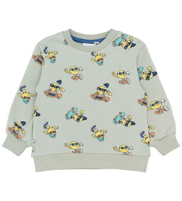 The New Siblings Sweatshirt - TnstSantiago - Aqua Gray m. Print