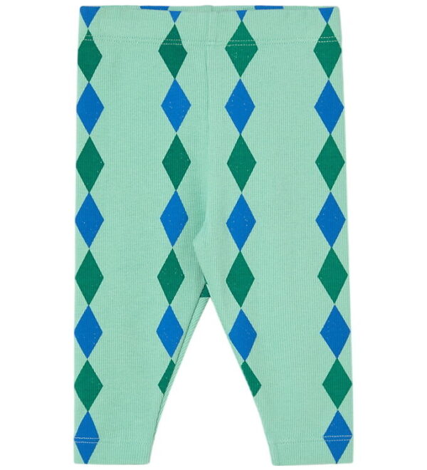 Tiny Cottons Leggings - Rib - Diamonds - Washed Emerald