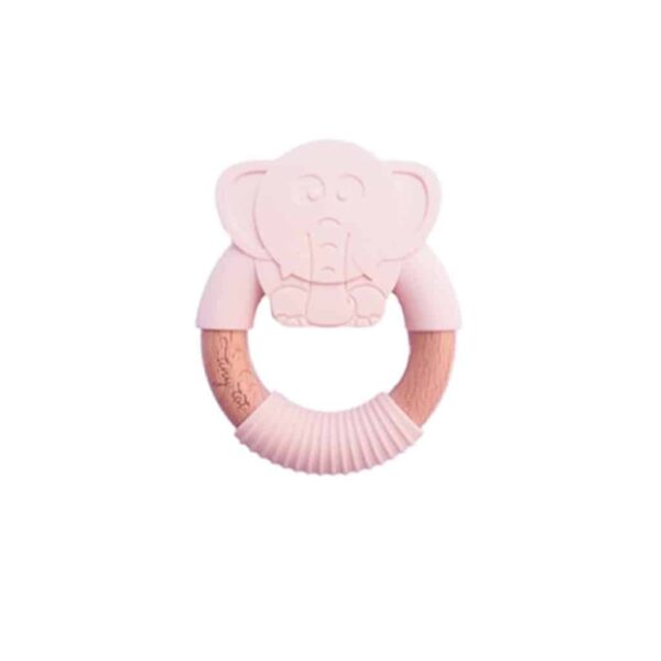 Tiny Tot Bidering - Elefant - Støvet Rosa