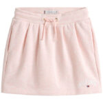Tommy Hilfiger Nederdel - Pleat Terry - Coral Ice Heather