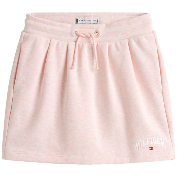 Tommy Hilfiger Nederdel - Pleat Terry - Coral Ice Heather