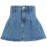 Tommy Hilfiger Nederdel - Pleated Denim - Rivendelmid