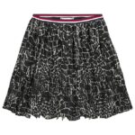 Tommy Hilfiger Nederdel - Sort Dyreprint