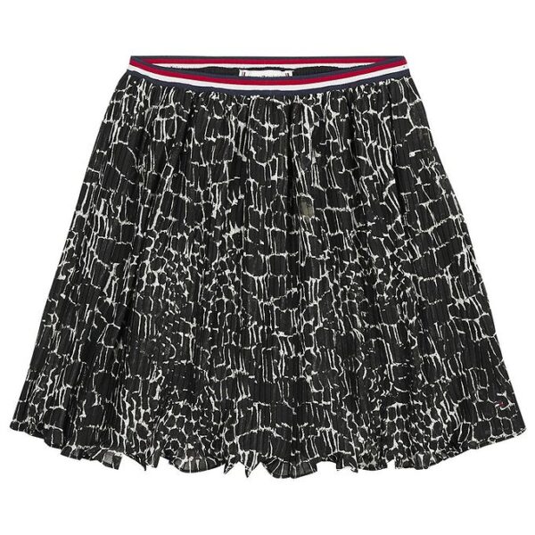 Tommy Hilfiger Nederdel - Sort Dyreprint Tommy Hilfiger Nederdel - Sort Dyreprint