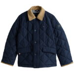 Tommy Hilfiger Termojakke - Quilted - Contrast Collar - Dark Nig