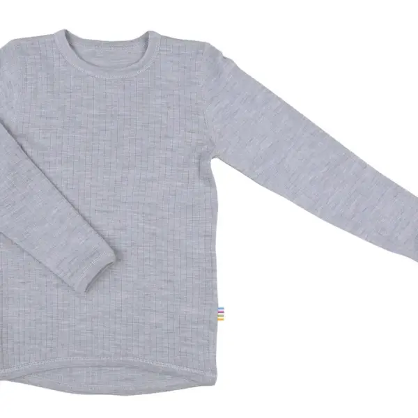 Top Langærmet Basic - Grå Melange - 90