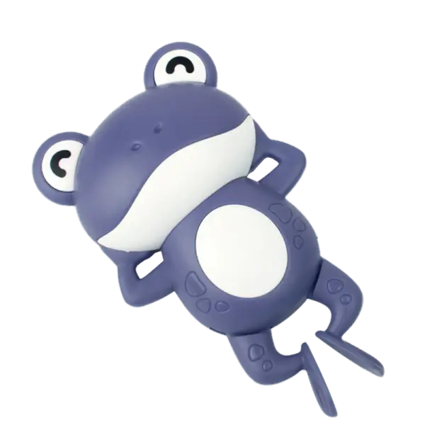 Træk op badedyr - Frø blå