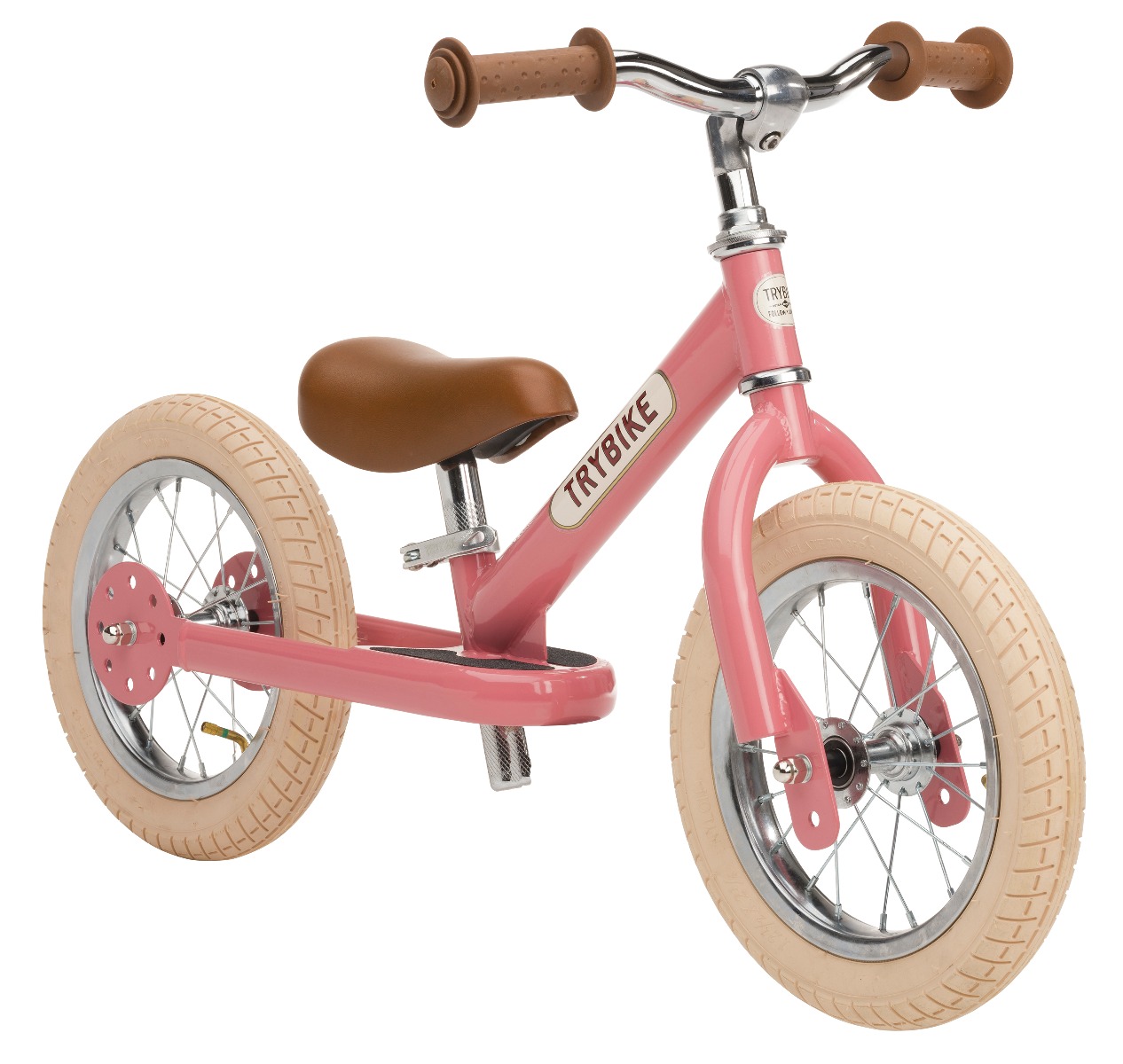 Trybike | Løbecykel - Trybike med to hjul, Rosa