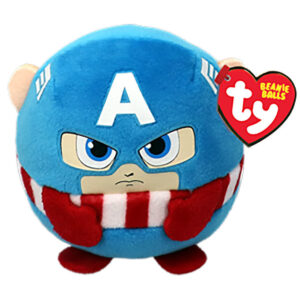 Ty Bamse - Beanie Balls - 9 cm - Marvel Captain America
