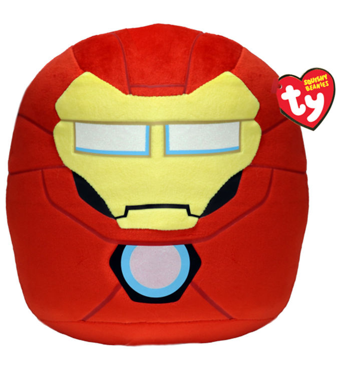 Ty Bamse - Squishy Beanies - 25 cm - Marvel Iron Man Ty Bamse - Squishy Beanies - 25 cm - Marvel Iron Man
