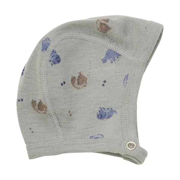 Uld Hue m. Print - Forest Fog - 50