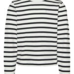 VERO MODA GIRL Stribet Bluse Tala Snow White Black