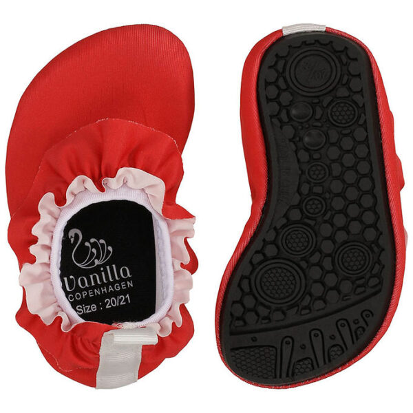 Vanilla Copenhagen Badesko - Berry m. Flæser