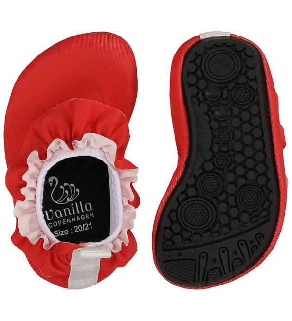 Vanilla Copenhagen Badesko - Berry m. Flæser