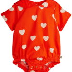 Mini Rodini Sommerdragt - Hearts - Rød