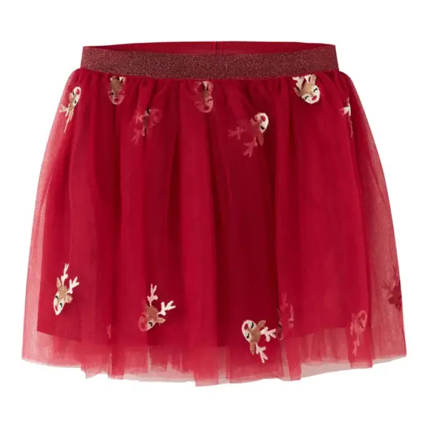 Veross tyl nederdel - Jester red - 98