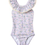 Wheat Badedragt - UV40+ - Doris - Purple Light Petunias