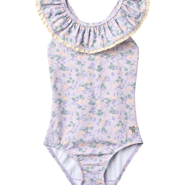 Wheat Badedragt - UV40+ - Doris - Purple Light Petunias