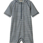 Wheat Badeheldragt - UV40+ - Cas - Blue Stripe