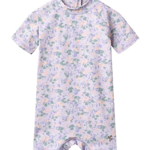 Wheat Badeheldragt - Uv40+ - Cas - Purple Light Petunias