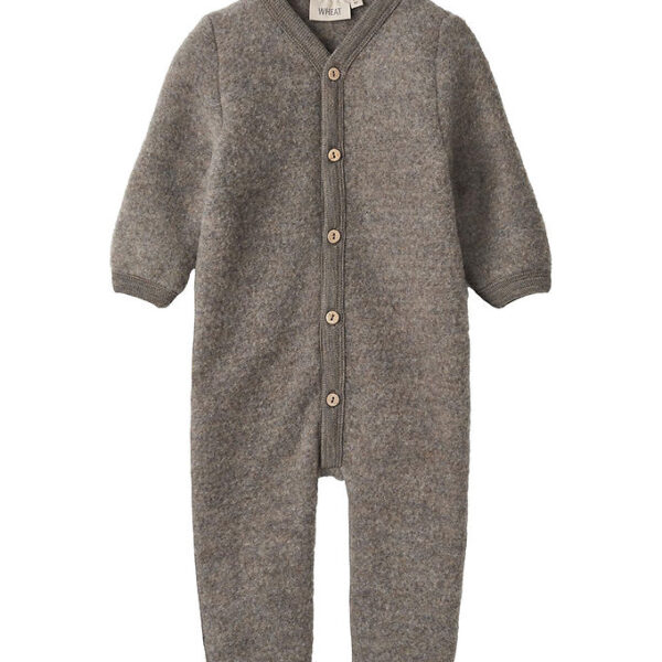 Wheat Køredragt - Uldfleece - Levi - Brown Melange