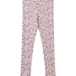 Wheat Leggings - Rib - Jules - Pink Blue Flowers