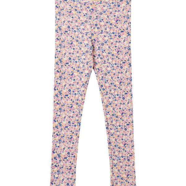 Wheat Leggings - Rib - Jules - Pink Blue Flowers