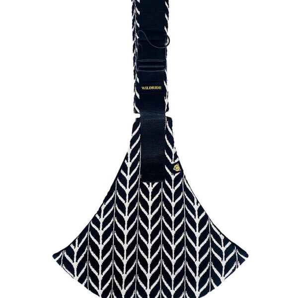 Wildride Bæresele - Feathers - Sort/Hvid