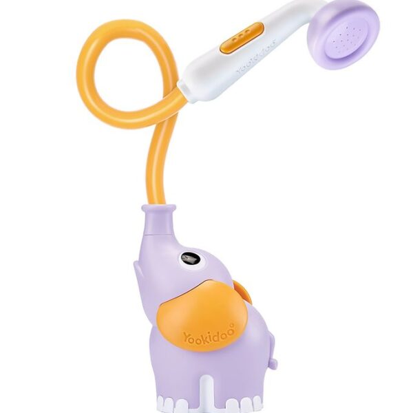 Yookidoo Badelegetøj - Elephant Baby Shower - Lilla