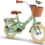 Youke Classic 12,Alu legecykel med kurv retro grøn