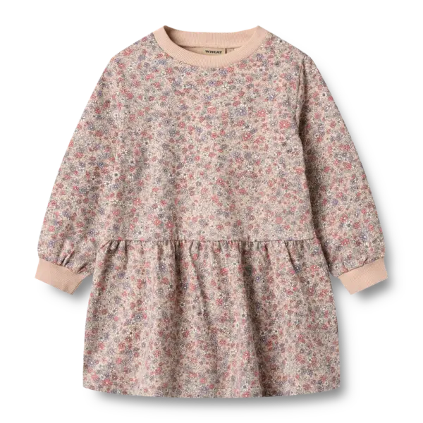 Zenia Sweat Kjole - Rose dust flowers - 3 ÅR Zenia Sweat Kjole - Rose dust flowers - 3 ÅR