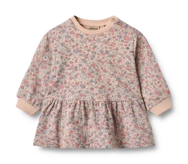 Zenia Sweatkjole - Rose dust flowers - 18 MDR.