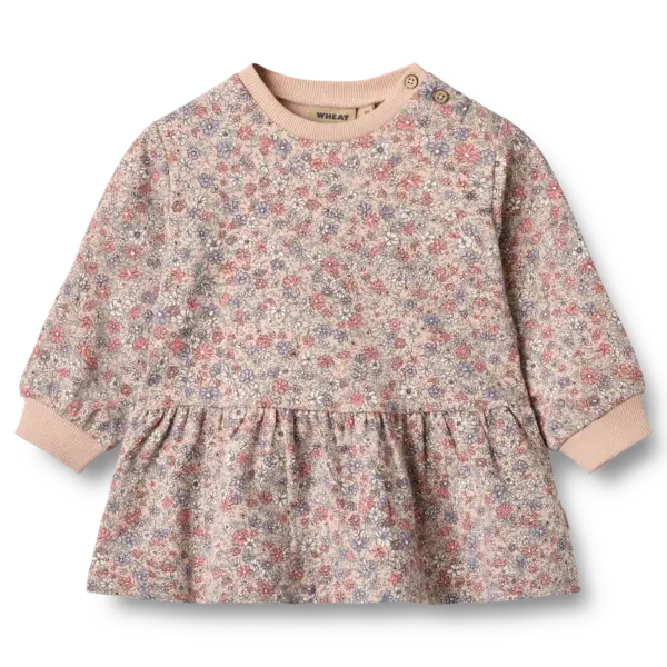 Zenia Sweatkjole - Rose dust flowers - 18 MDR.