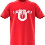 adidas Performance T-Shirt - Switzerland - Pure Ruby