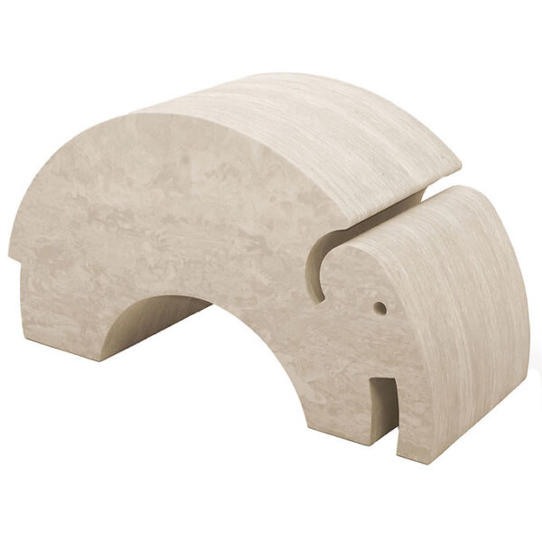 bObles Elefant - Stor - Smoke Marmor