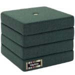 by KlipKlap Foldemadras - 4 Fold - 100x100 cm - Deep Green/Light