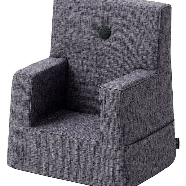 by KlipKlap Lænestol - Kids Chair - 50x43x33 cm - Blue Grey w. G