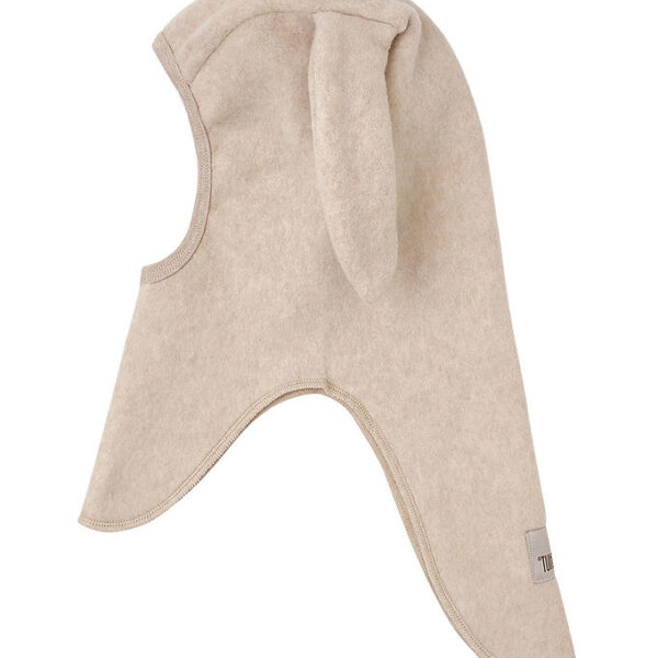 huttelihut Elefanthue - 1-lags - Fleece - Camel Melange m. Ører