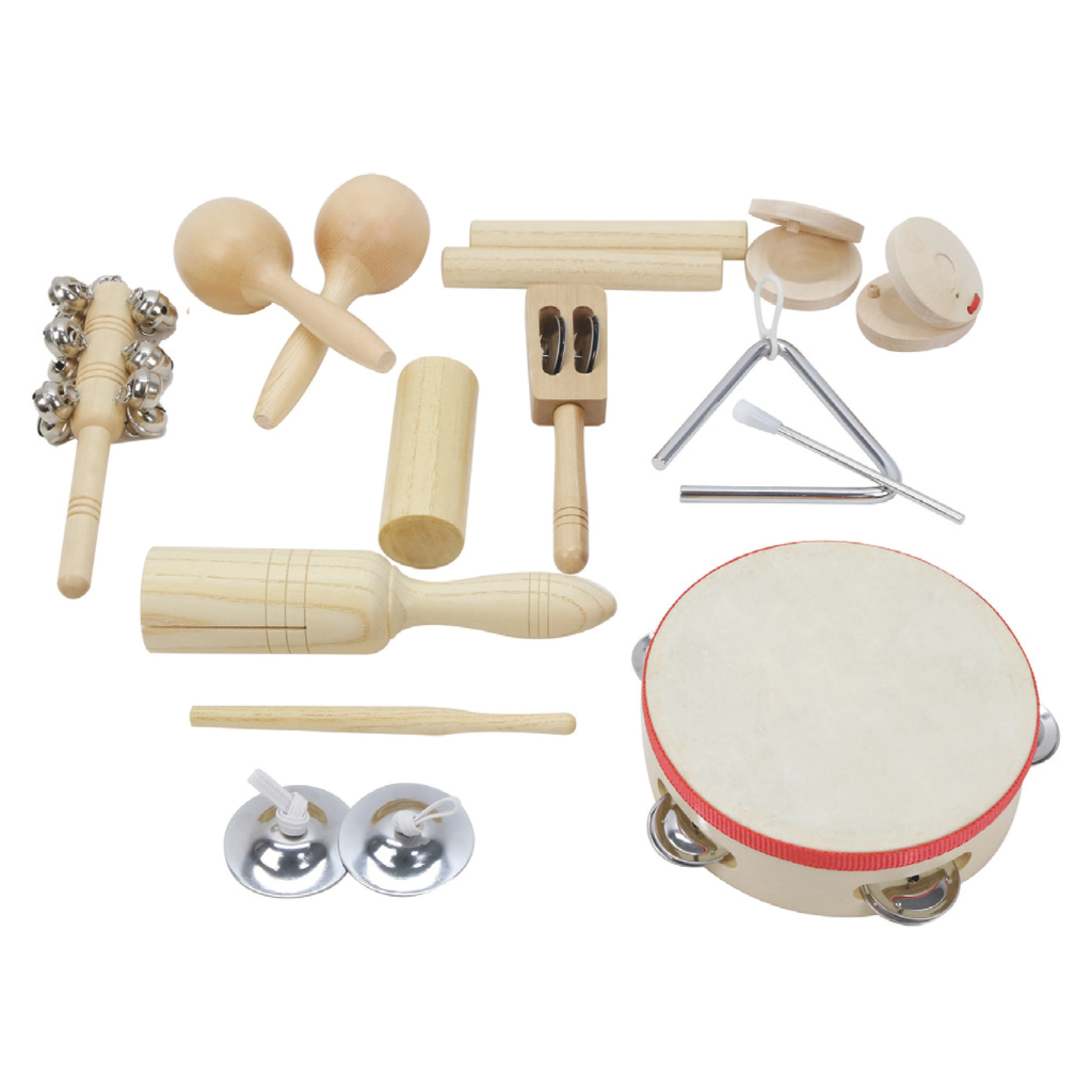 Beleduc | Percussionsæt med 11 instrumenter