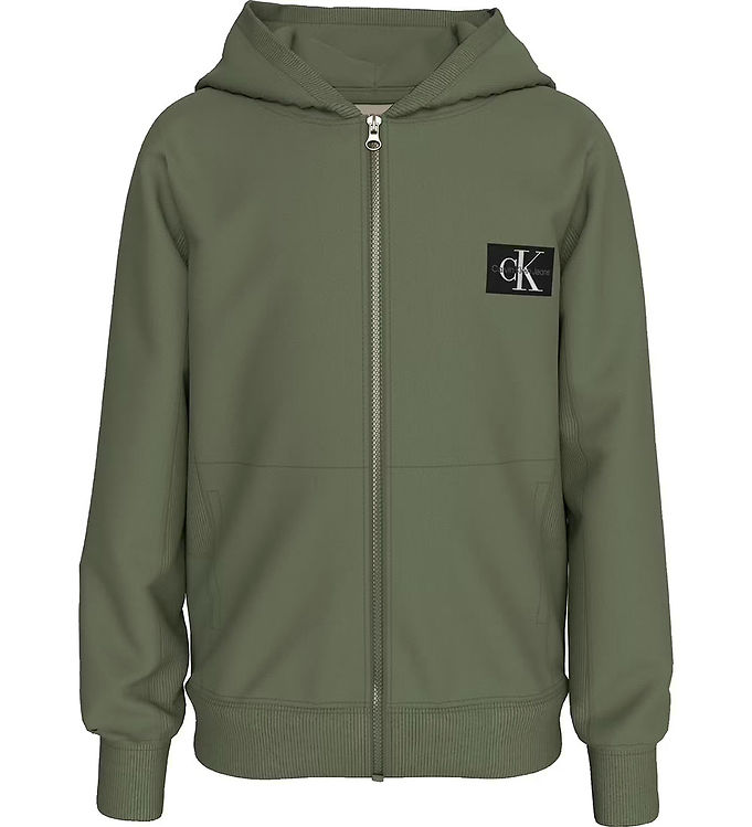 Calvin Klein Cardigan - Badge - Thyme Green