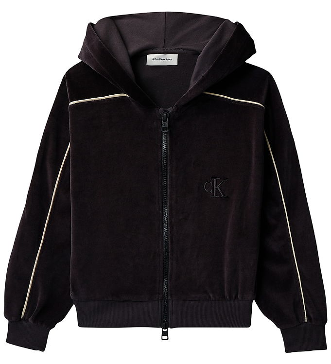 Calvin Klein Cardigan - Velour - Sort