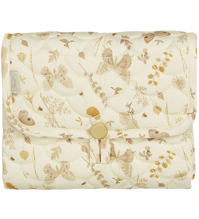 Cam Cam Pusleunderlag - 70x44 cm - Beige m. Blade/Som