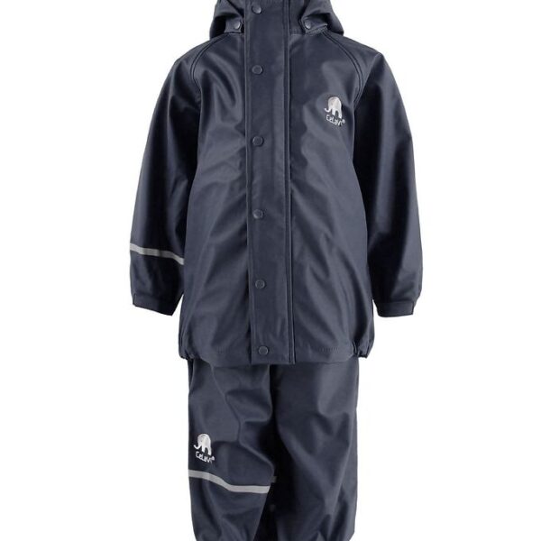 CeLaVi Regntøj m. Seler - PU - Marineblå