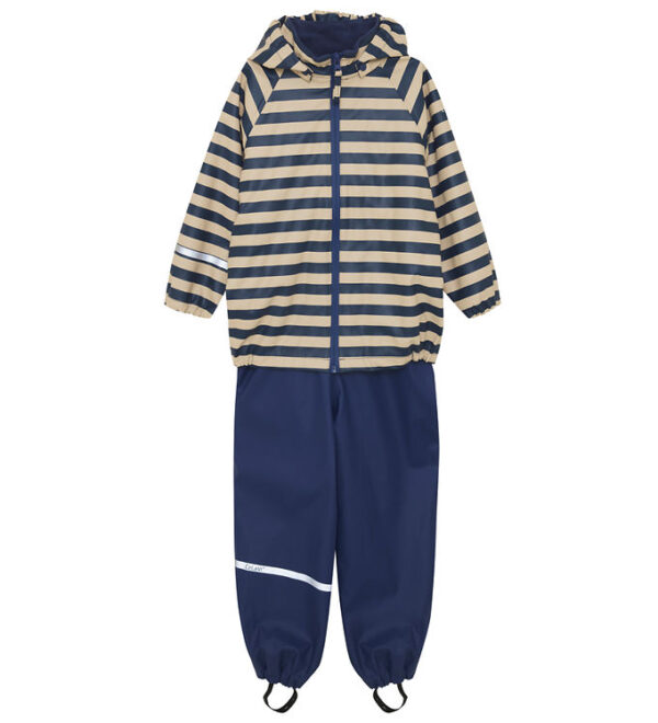 CeLaVi Regntøj m. Seler - PU - Oceania m. Striber