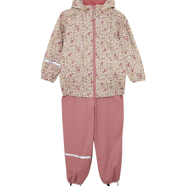 CeLaVi Regntøj m. Seler - PU - Perfectly Pale m. Blomster CeLaVi Regntøj m. Seler - PU - Perfectly Pale m. Blomster