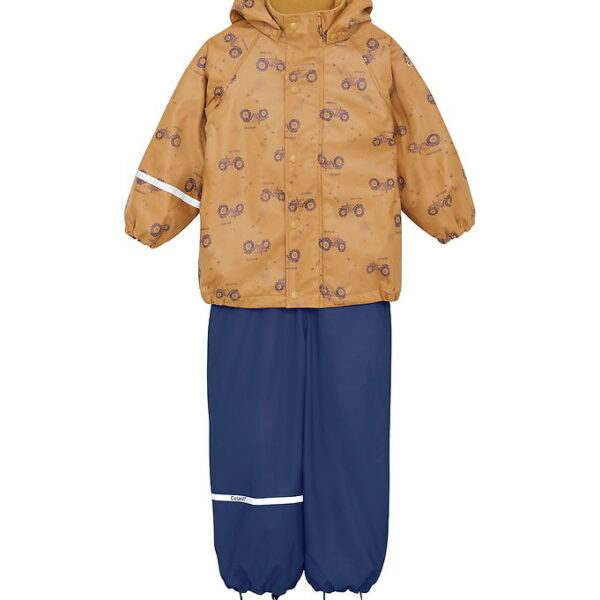 CeLaVi Regntøj m. Seler/Fleece - Recycle PU - Apple Cinnamon m.
