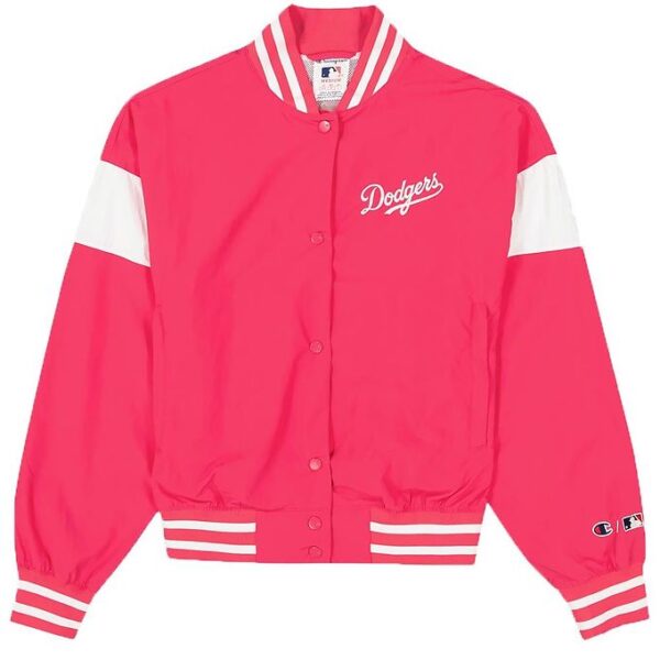 Champion Fashion Bomberjakke - Pink m. Hvid